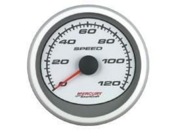 Show details for Mercury-Mercruiser 79-879906K11 SPEEDOMETER, 0-120 MPH (White) Picture of Mercury-Mercruiser 79-879906K11 SPEEDOMETER, 0-120 MPH (White)